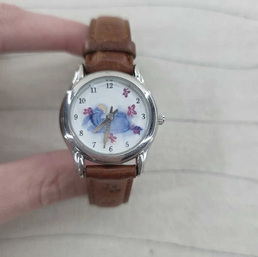 DISNEY Eeyore Flying Butterflies Watch By SII SEIKO MU0325 Needs New Battery